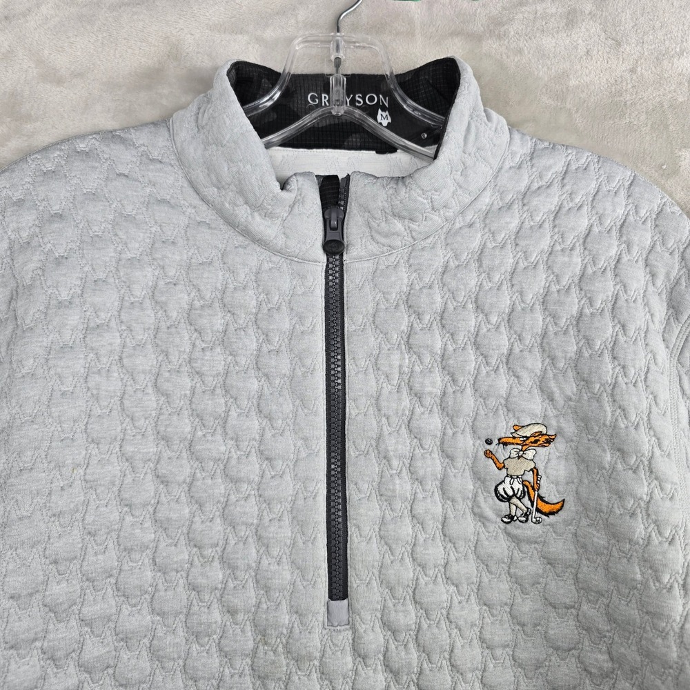 Greyson Light Gray Quarter-Zip Sweatshirt